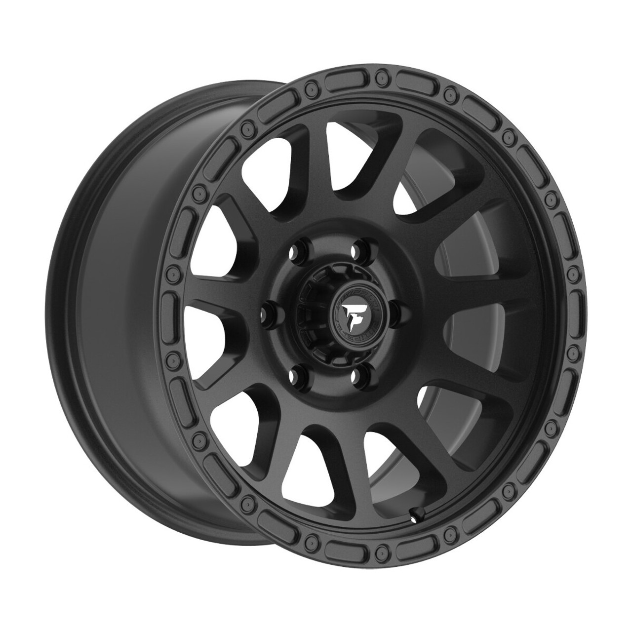 20" Fittipaldi Wheel FT105SB 20x9 Satin Black 8x6.5 18mm For Chevy GMC Ram Ford