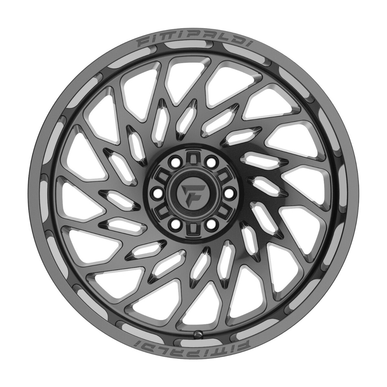 20" Fittipaldi Wheel FA20B 20x10 Gloss Black 8x6.5 -19mm For Chevy GMC Ram Ford