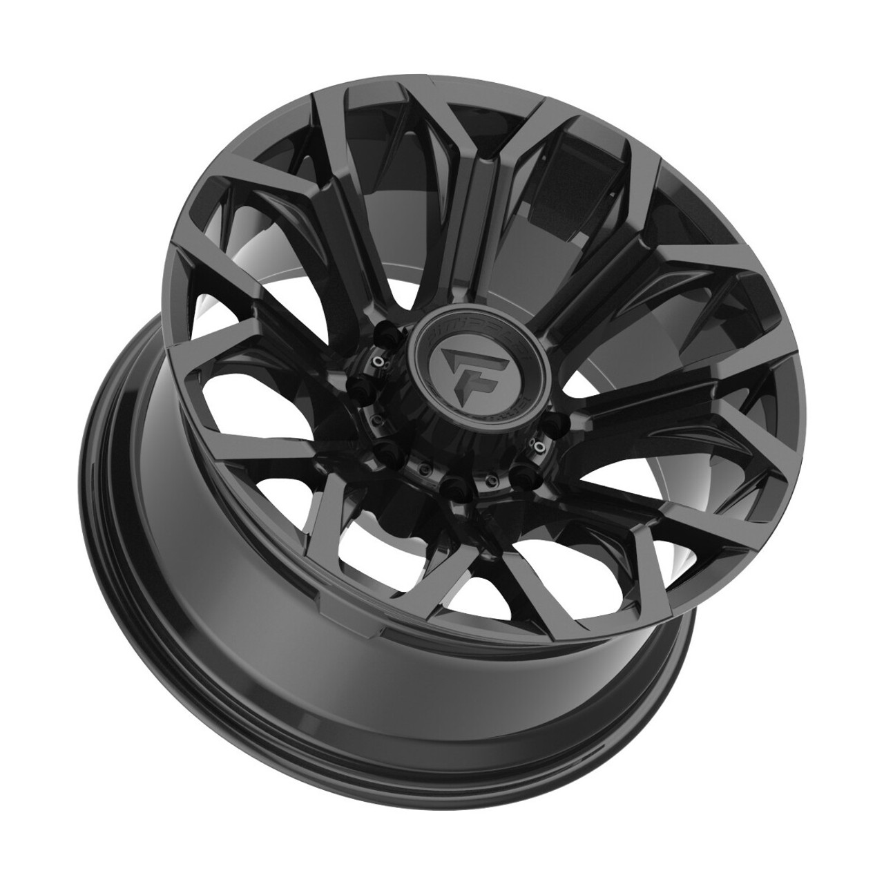 20" Fittipaldi Wheel FA21B 20x9 Gloss Black 6x135 6x5.5 18mm For Ford Chevy GMC