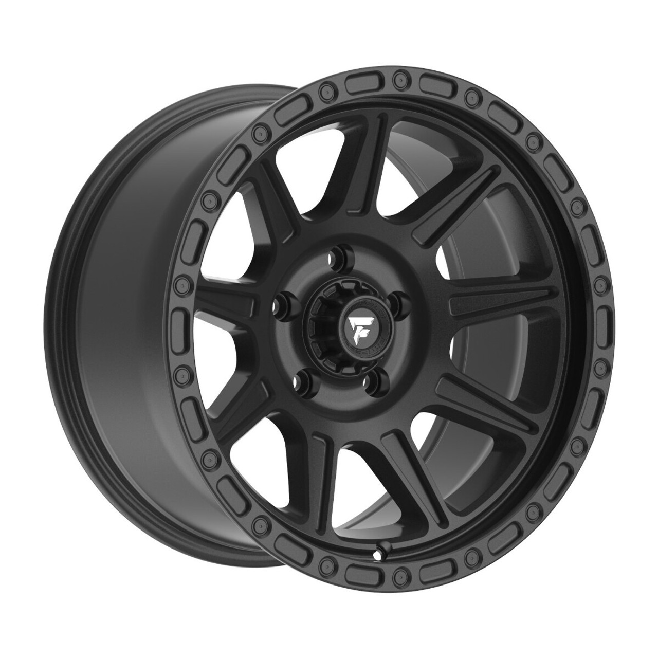 Set 4 20" Fittipaldi Wheels FT104SB 20x9 Satin Black 6x5.5 18mm Truck Suv Rims