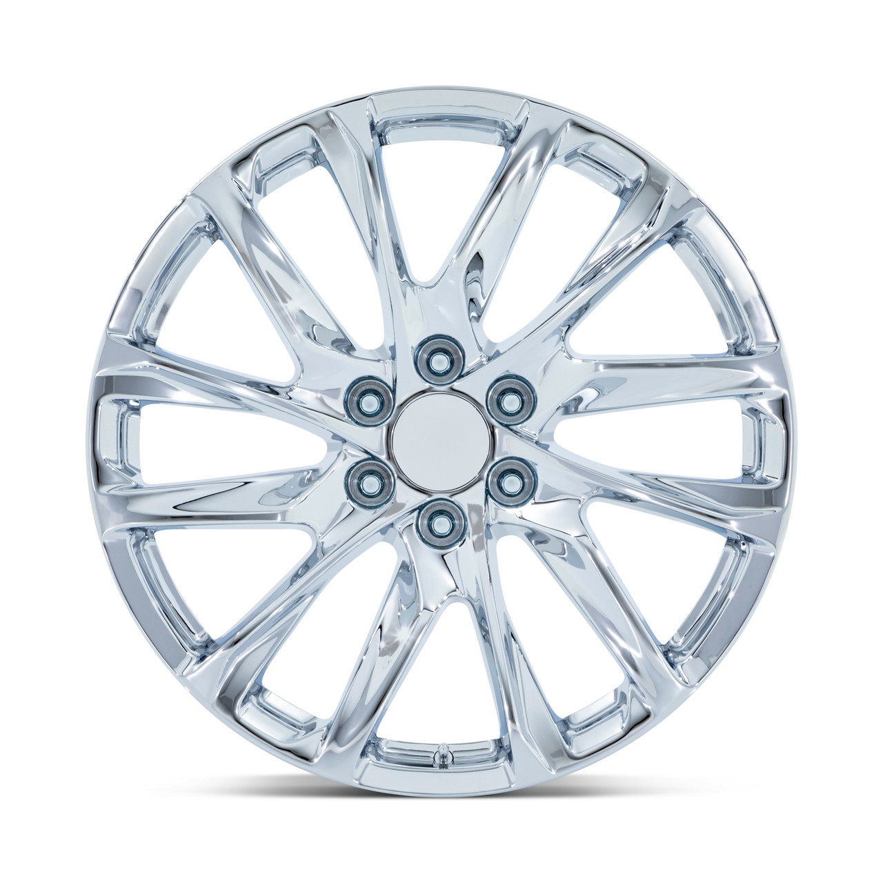 Set 4 Performance Replicas PR213 22x9 6x5.5 Chrome Wheels 22" 28mm Rims
