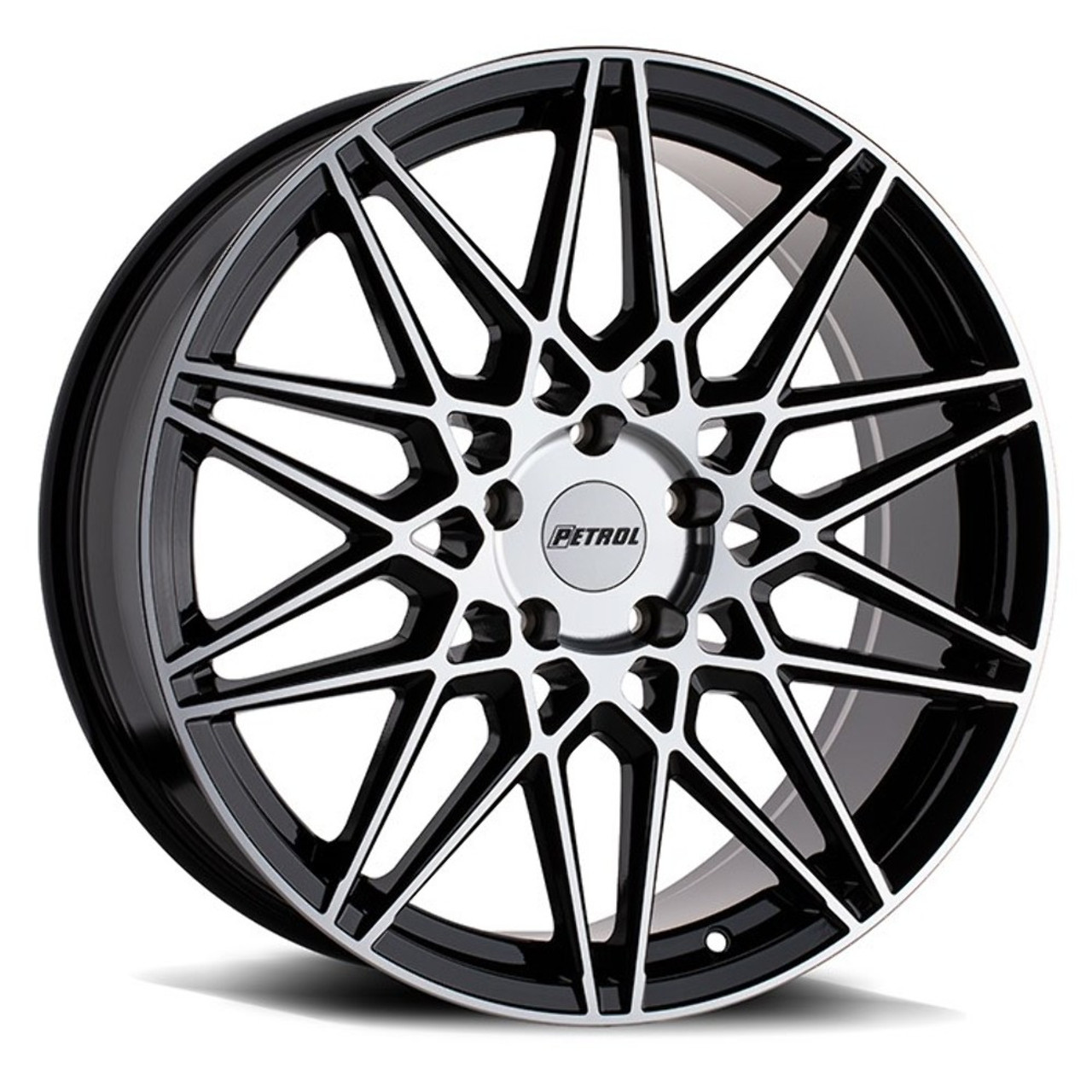 Petrol P3C 20x8.5 5x115 Gloss Black W/ Machined Face Wheel 20" 40mm Rim