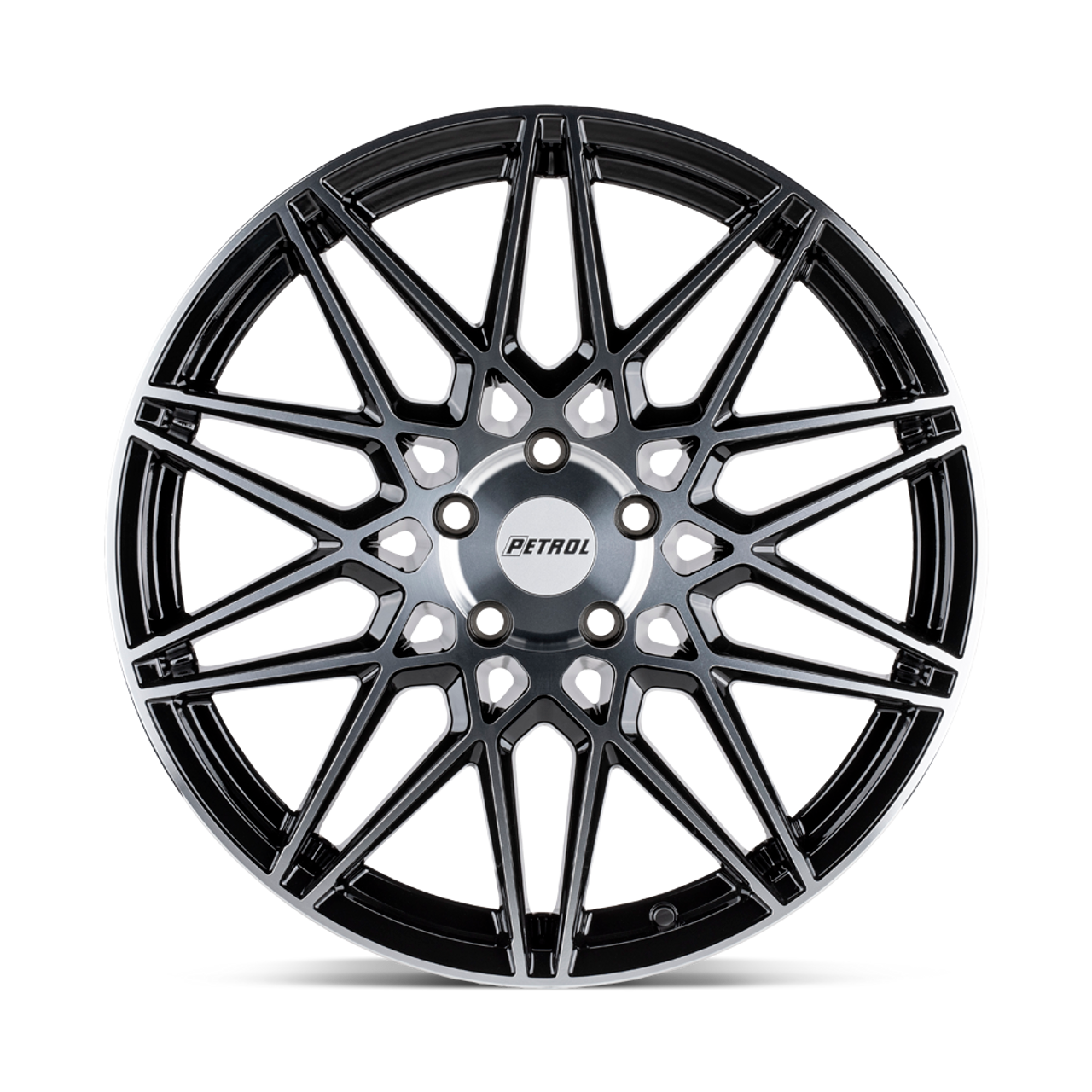 Petrol P3C 20x8.5 5x115 Gloss Black W/ Machined Face Wheel 20" 40mm Rim