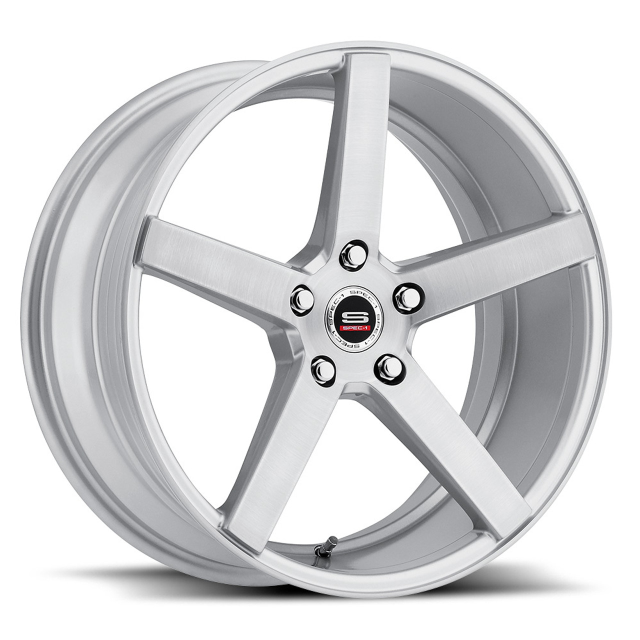 20" Spec-1 SP-36 Silver Brushed Wheel 20x8.5 5x4.5 38mm Truck Suv Rim