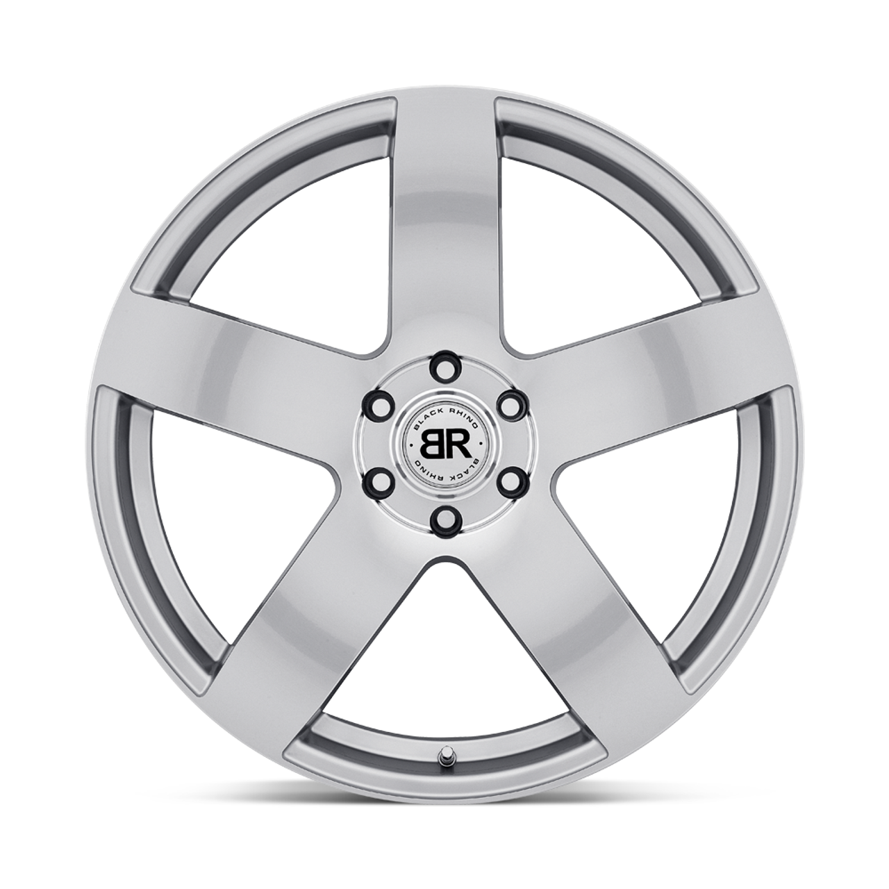 20" Black Rhino Everest 20x9 Silver W/ Mirror-Cut Face 5x5.5 Wheel 20mm Rim