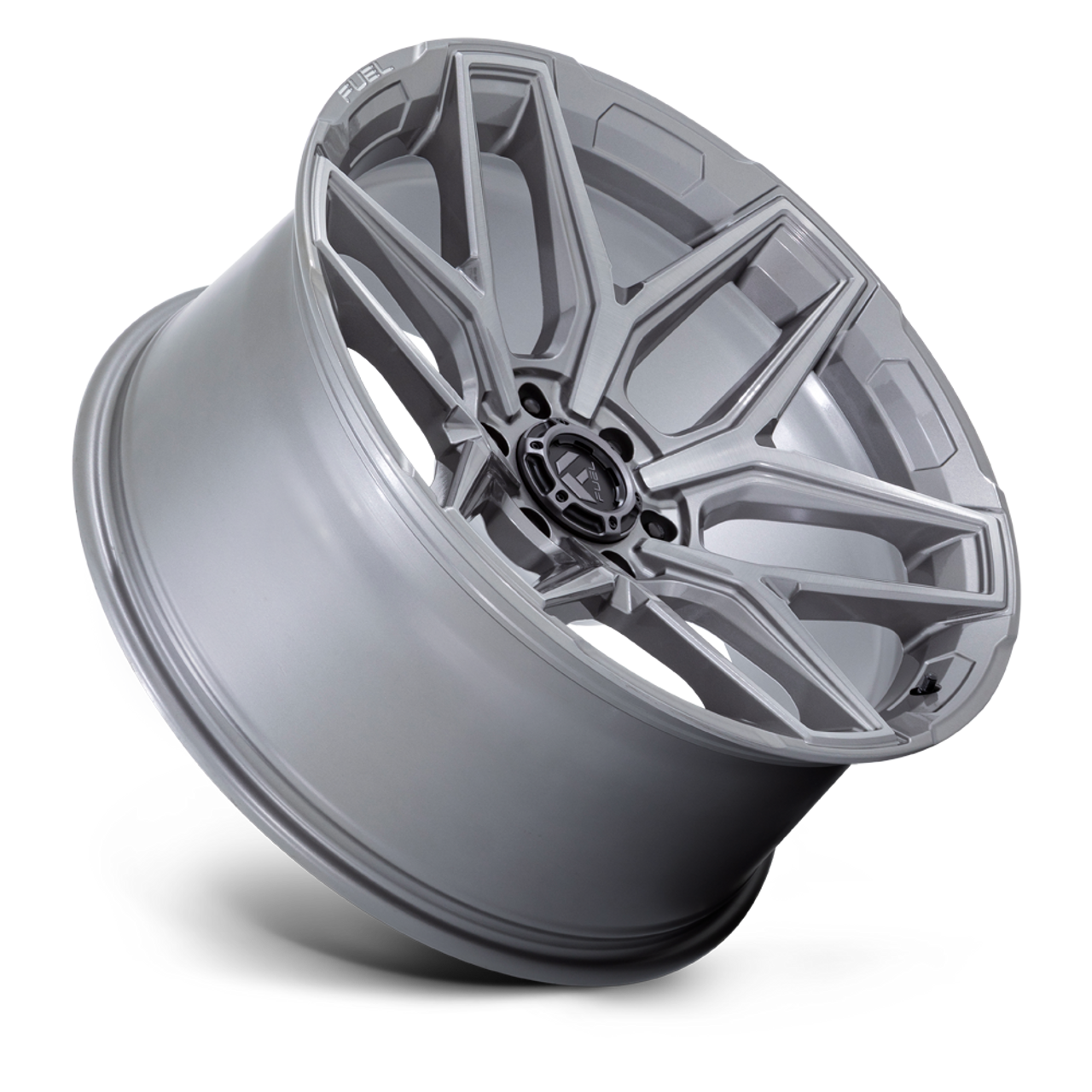 Fuel 1PC Flux 22x9.5 6x5.5 Platinum Wheel 22" 20mm For Chevy GMC Cadillac Rim