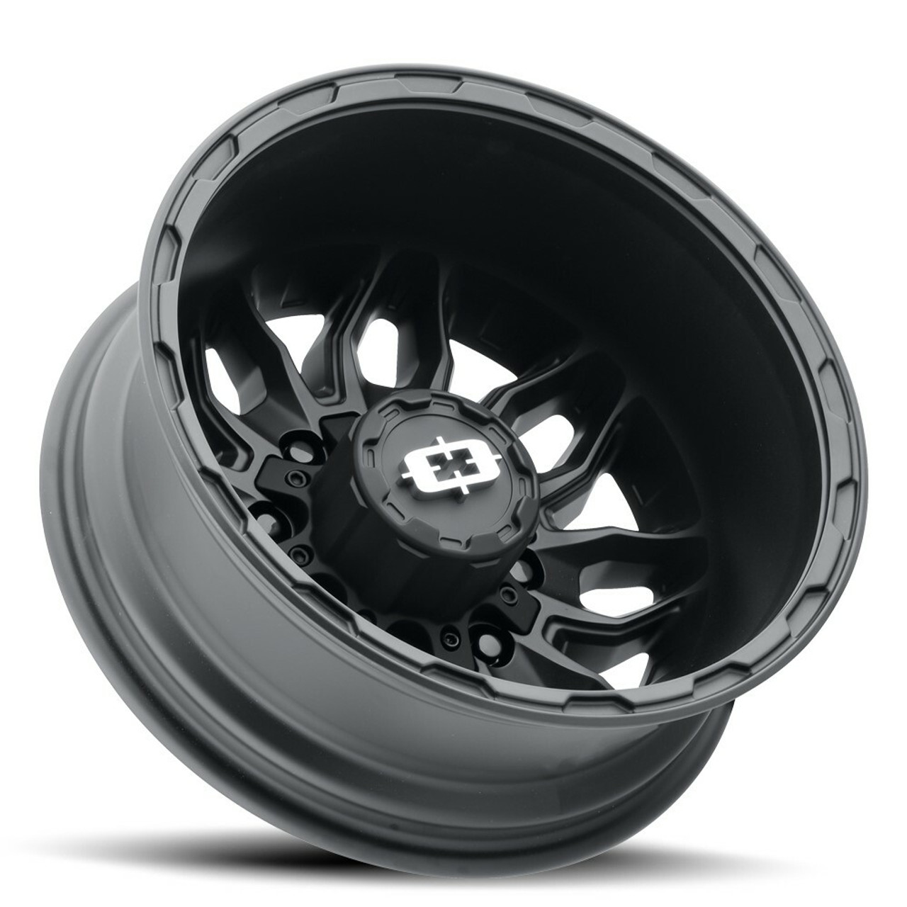 17" Vision Satin Black 410 Korupt Dually 17x6.5 8x200 Rear Wheel -143.35mm Rim