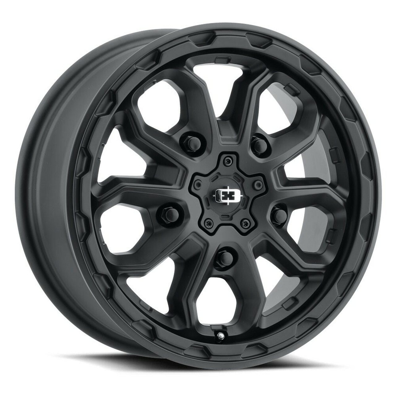 Set 4 16" Vision Satin Black 410 Korupt 16x6.5 5x160 Wheels 45mm