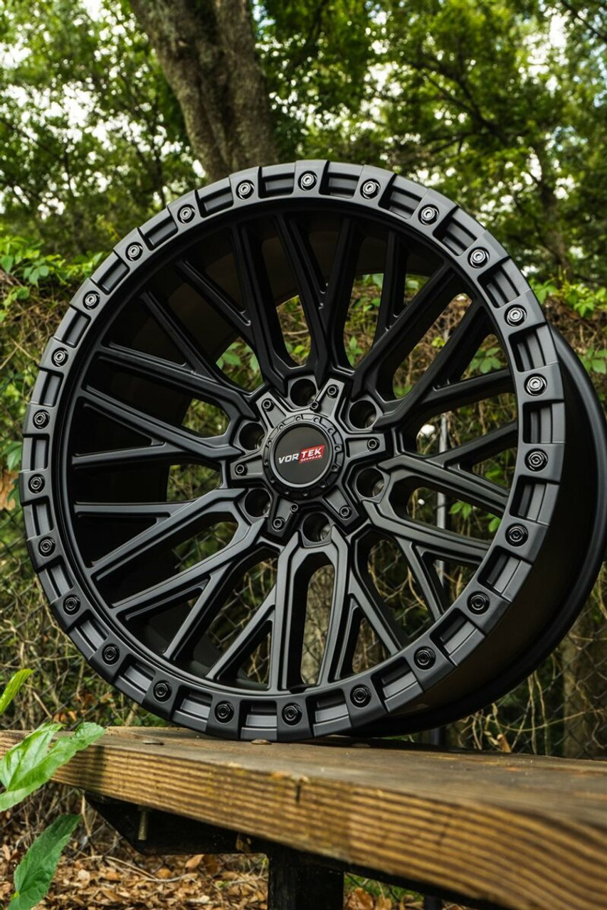 Set 4 20" Vortek Apollo  VRT-608 Matte Black 20x12 Wheels 6x135 6x5.5 Rims -44