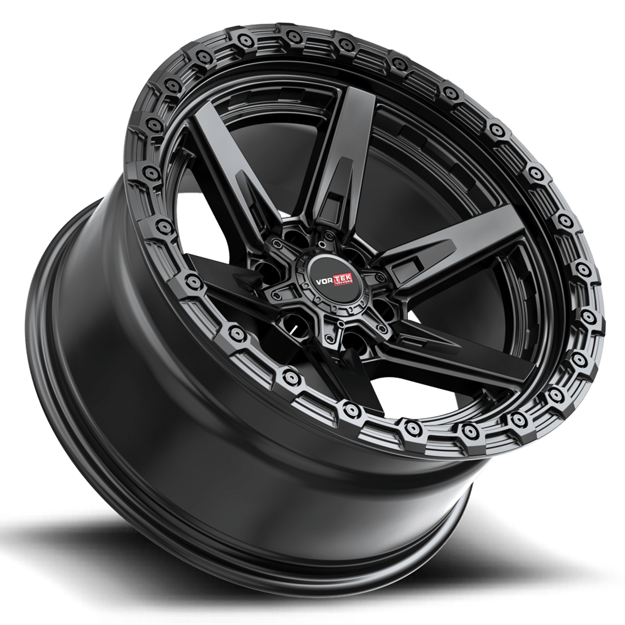 Set 4 20" Vortek Argon VRT-602 Satin Black 20x9 Wheels 6x135 6x5.5 0mm Rim