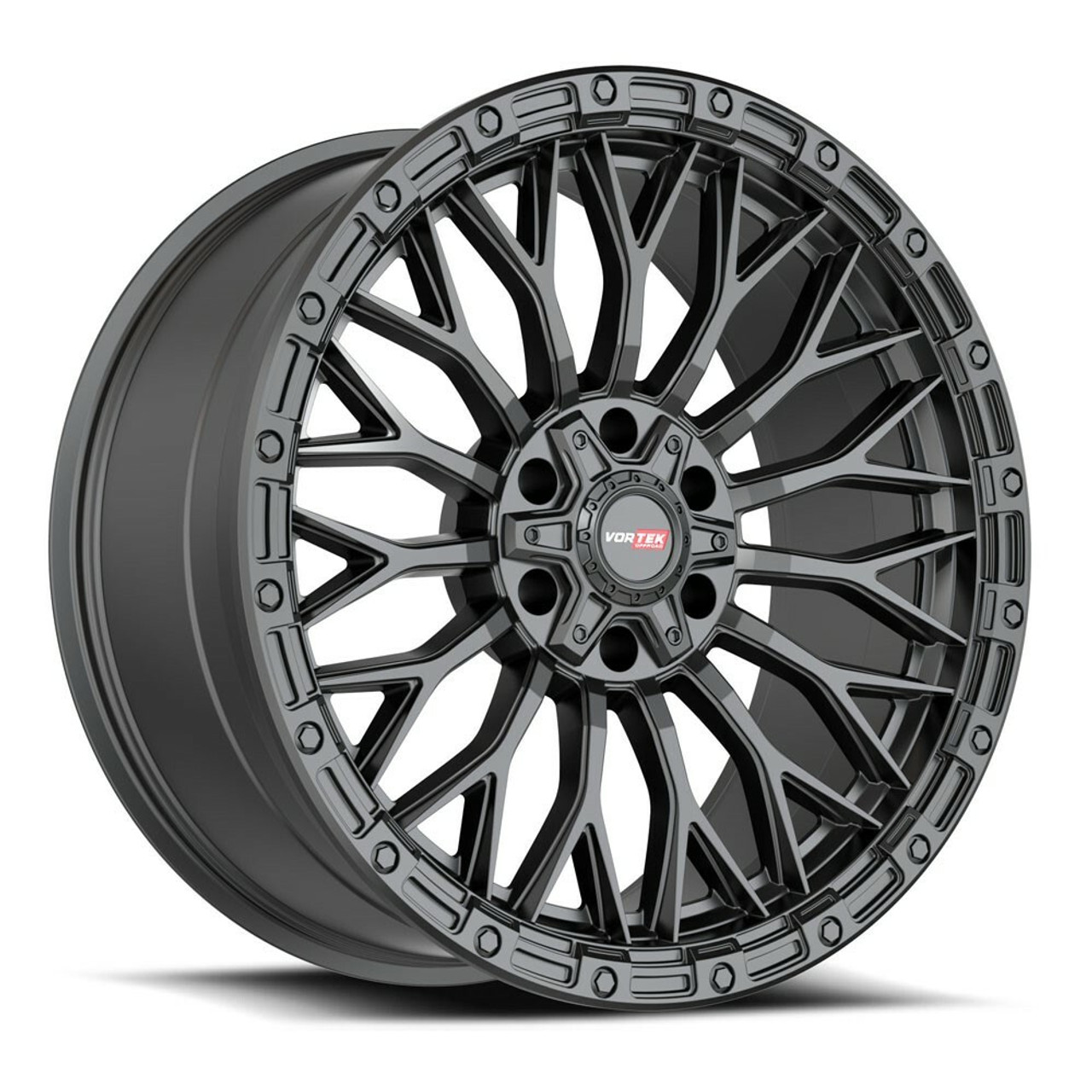 Set 4 20" Vortek Matte Black VRT-607 20x9 Wheels 5x5.5 5x150 For Dodge Toyota