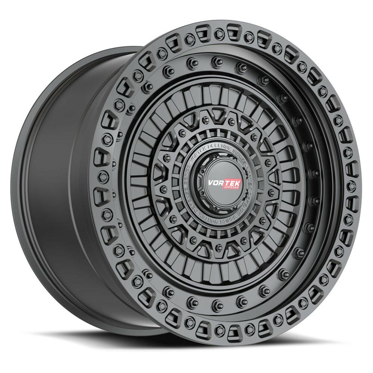 22" Vortek Matte Black VRD-703 22x12 8x6.5 8x170 -44mm For Ford Chevy GMC Ram