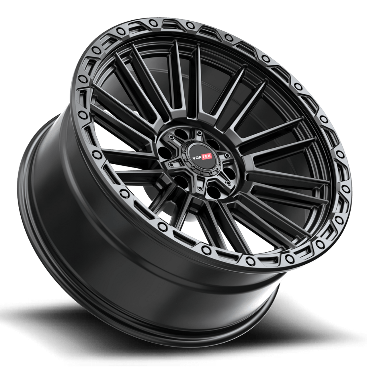 20" Vortek Satin Black VRT-604 20x9.5 5x5.5 5x150 -18mm For Toyota Dodge Wheels