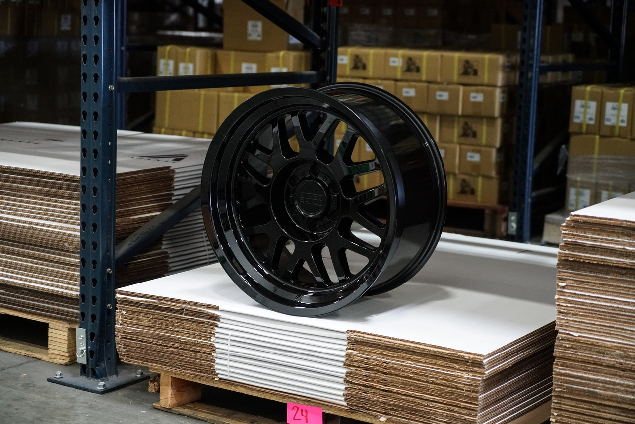 Black Rhino Delta 20x9.5 6x5.5 Gloss Black Wheel 20" -18mm Rim