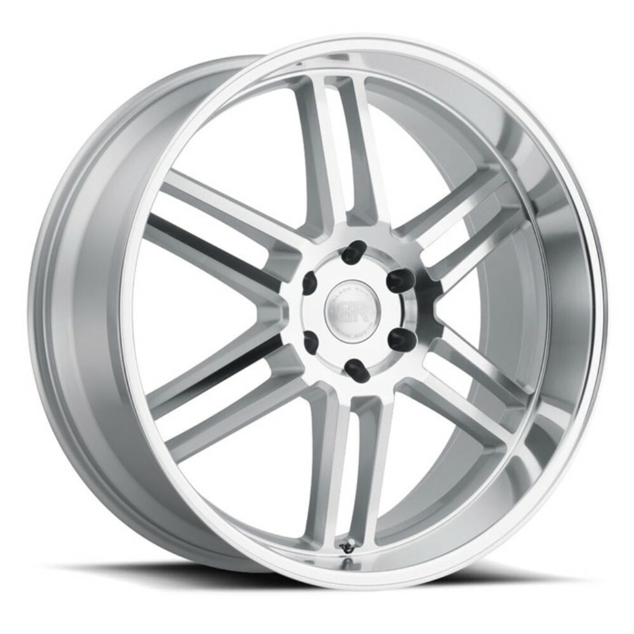 20" Black Rhino Katavi 20x9 Silver W/ Mirror-Cut Face 6X135 Wheel 30mm Rim