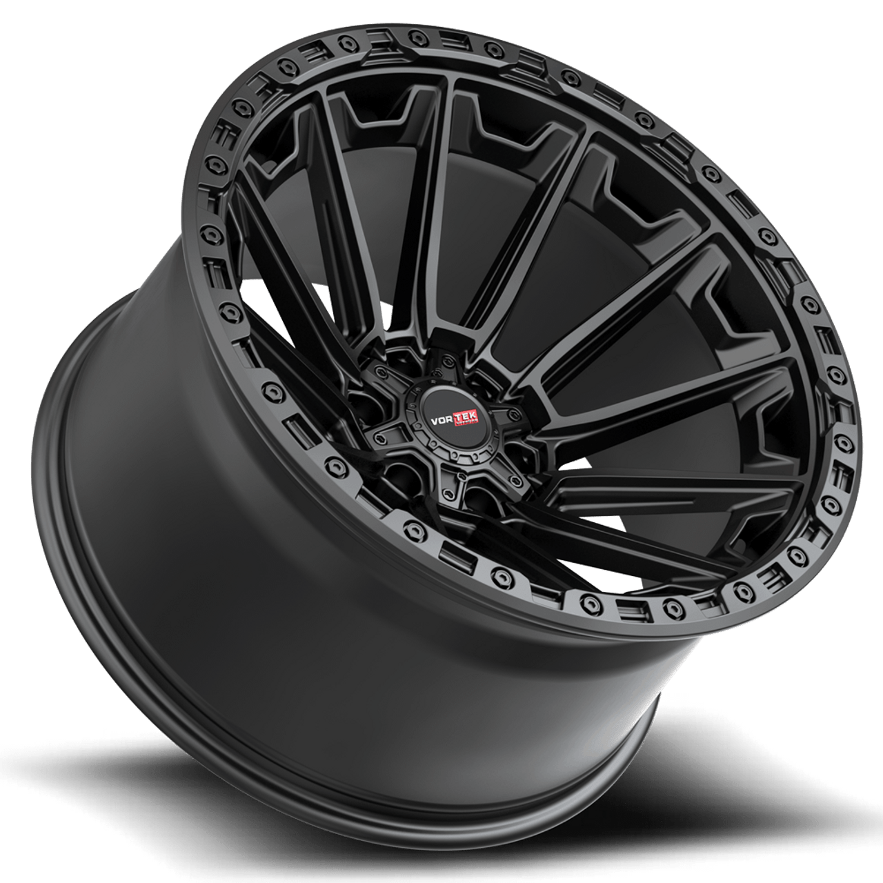 20" Vortek Spartan VRT-601 Matte Black 20x10 Wheel 6x135 6x5.5 Rims -24mm