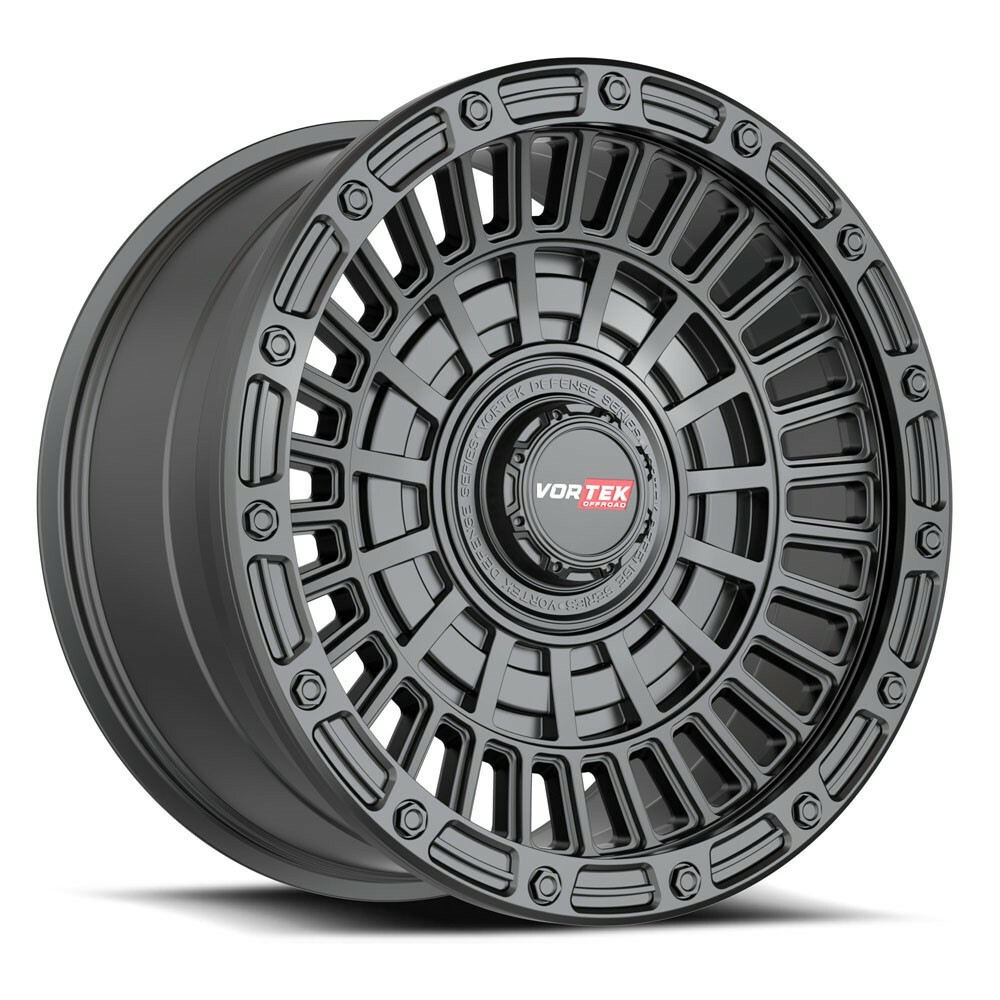 Set 4 20" Vortek Matte Black VRD-705 20x9.5 Wheels 6x135 6x5.5 -12mm Lifted Rims