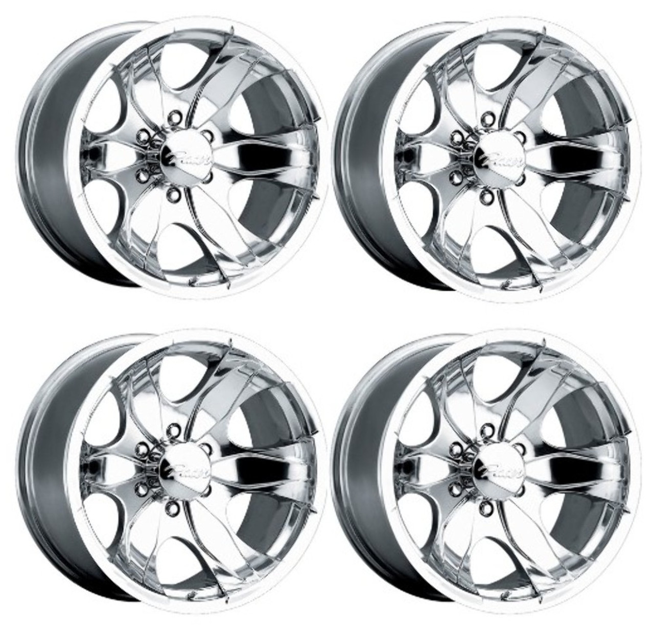 Set 4 16" Pacer 187P Warrior  16x8 Wheels 5x4.50 +10mm