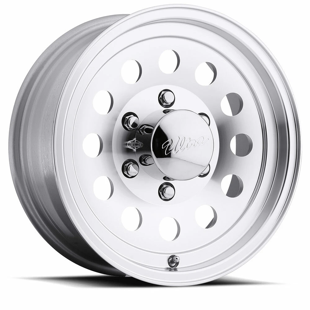 15" Ultra 062 Smooth Mod Trailer 15x6 5x4.5 Machined Clear Coat Wheel 0mm Rim