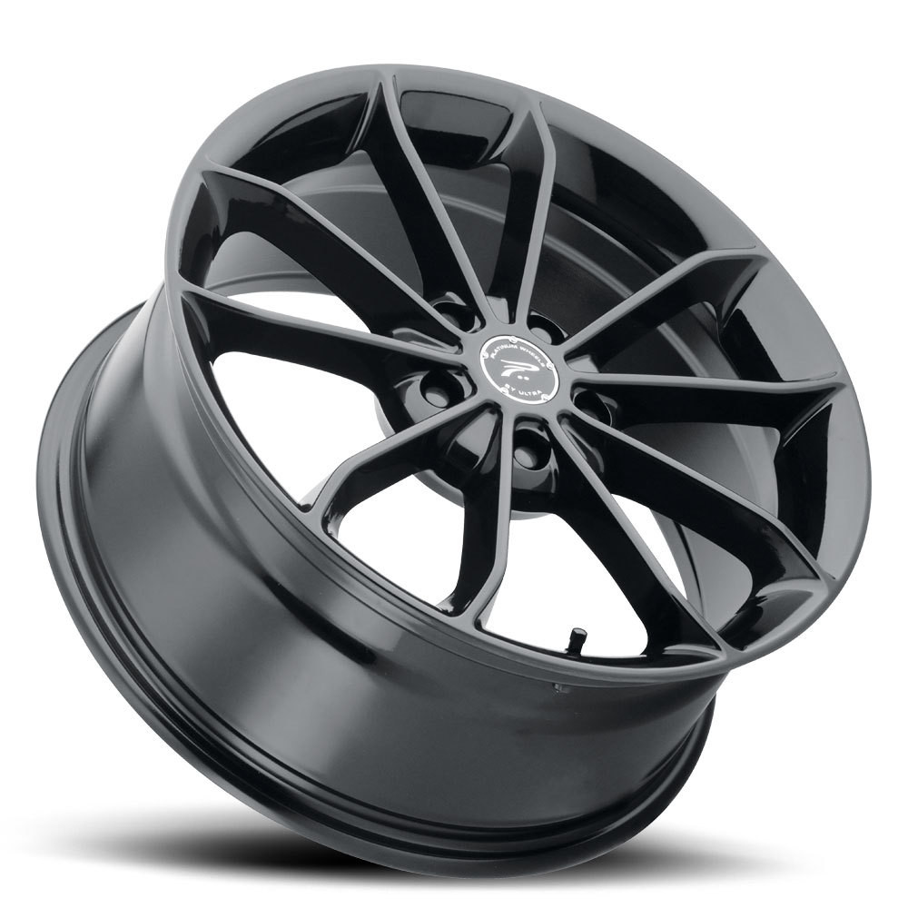 Set 4 16" Platinum 457BK Revelation Satin Black 16x7 Wheels 5x112 40mm Rims