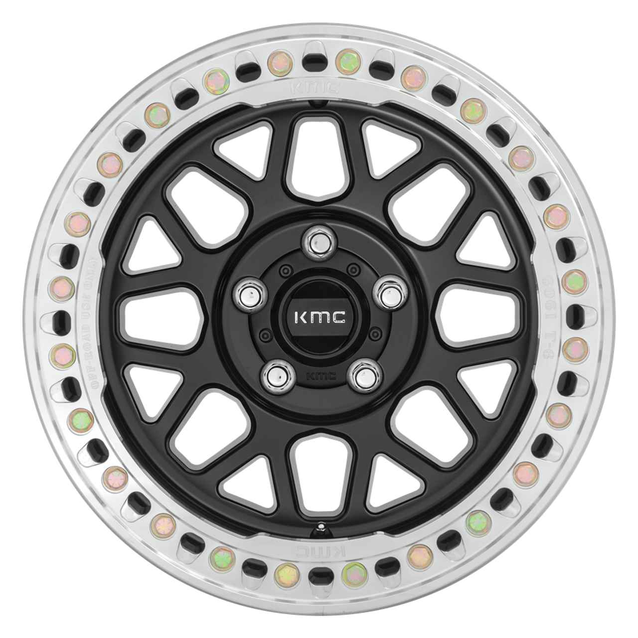 KMC KM235 Grenade Crawl Beadlock 18x9 6x135 Satin Black Wheel 18" -24mm Rim