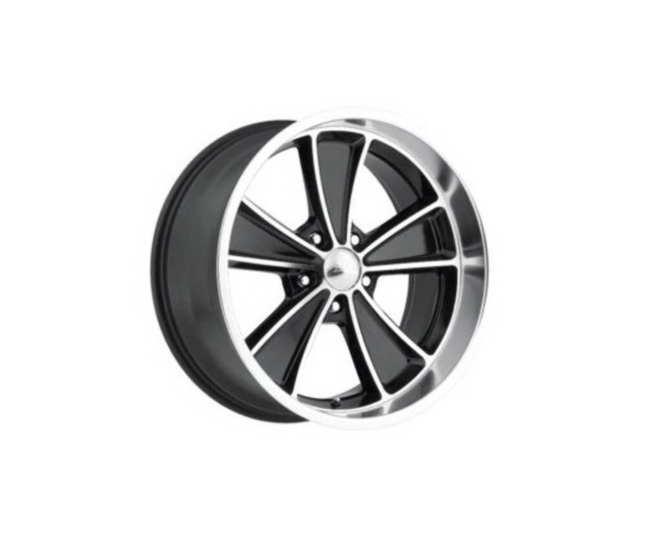 Set 4 17" Boyd Coddington BC2MB Speedster 17x8 5x4.75 00mm Gloss Black Machined