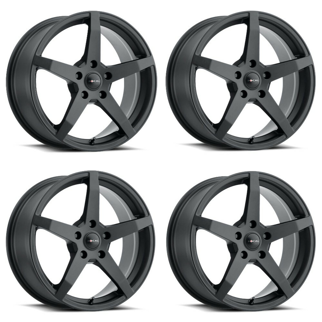 Set 4 18" Focal 455SB F-55  18x8 Wheels 5x110 +35mm