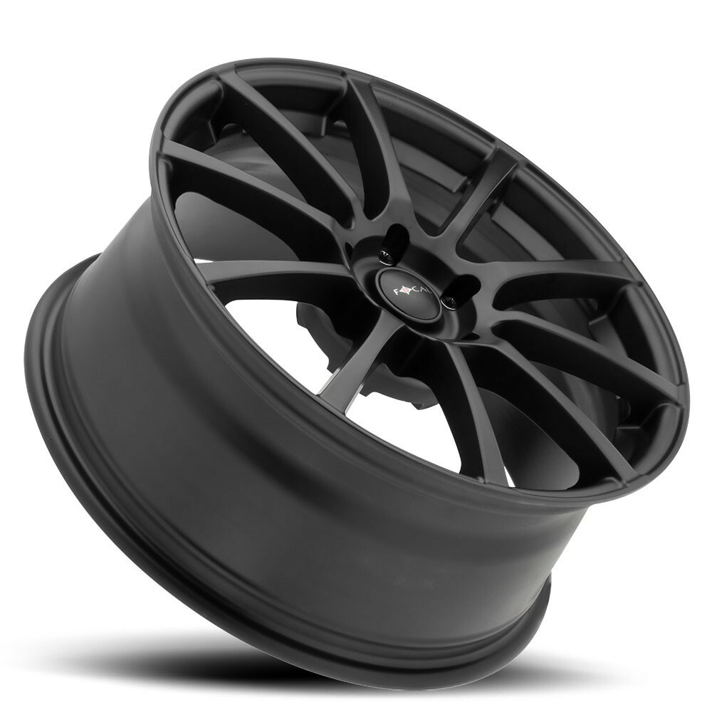 16" Focal 448SB F-20 16x7 5x100 5x4.5 Satin Black Satin Clear-Coat Wheel 40mm