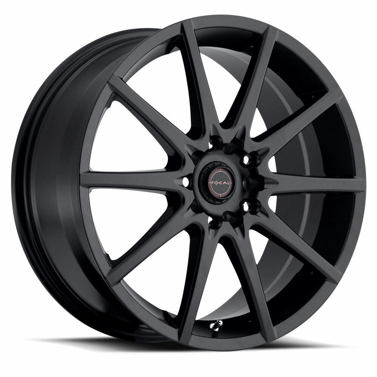 17" Focal 428SB F-04 17x7.5 4x100 4x108 Satin Black Satin Clear Coat Wheel 42mm