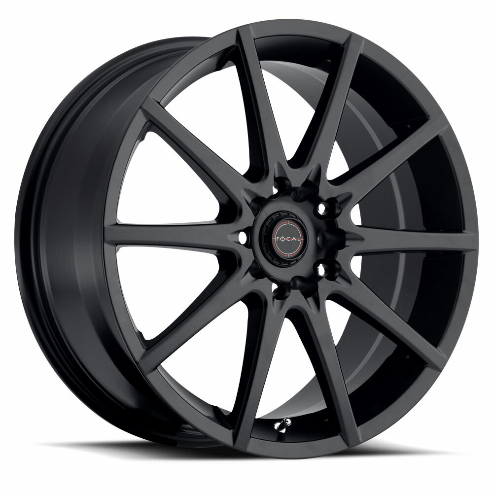 Set 4 16" Focal 428SB F-04 16x7 4x100 4x108 42mm Satin Black Wheels