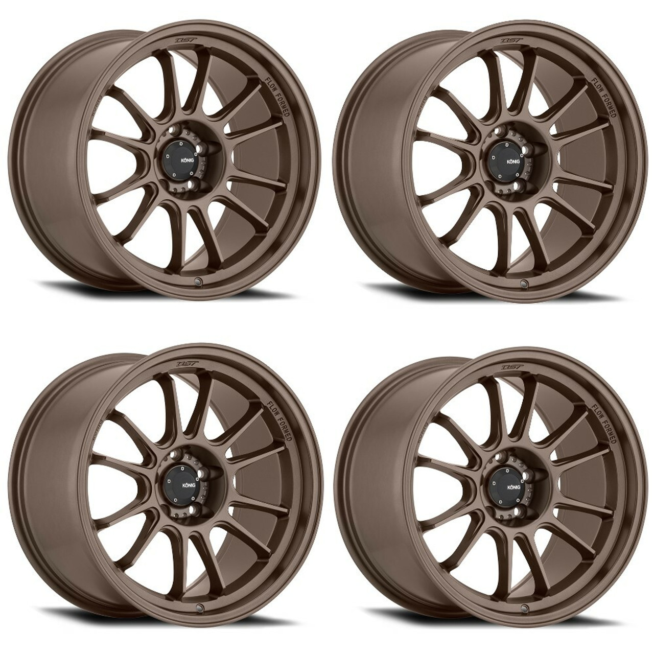 Set 4 16" Konig 47BZ Hypergram  16x8 Wheels 4x100 +38mm