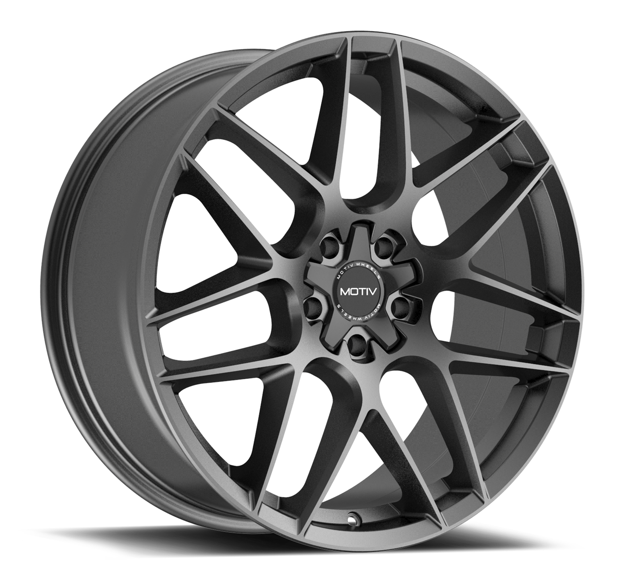 20" Motiv 435G Foil 20x8.5 5x4.5 5x120 Gloss Graphite Wheel 40mm Suv Car Rim