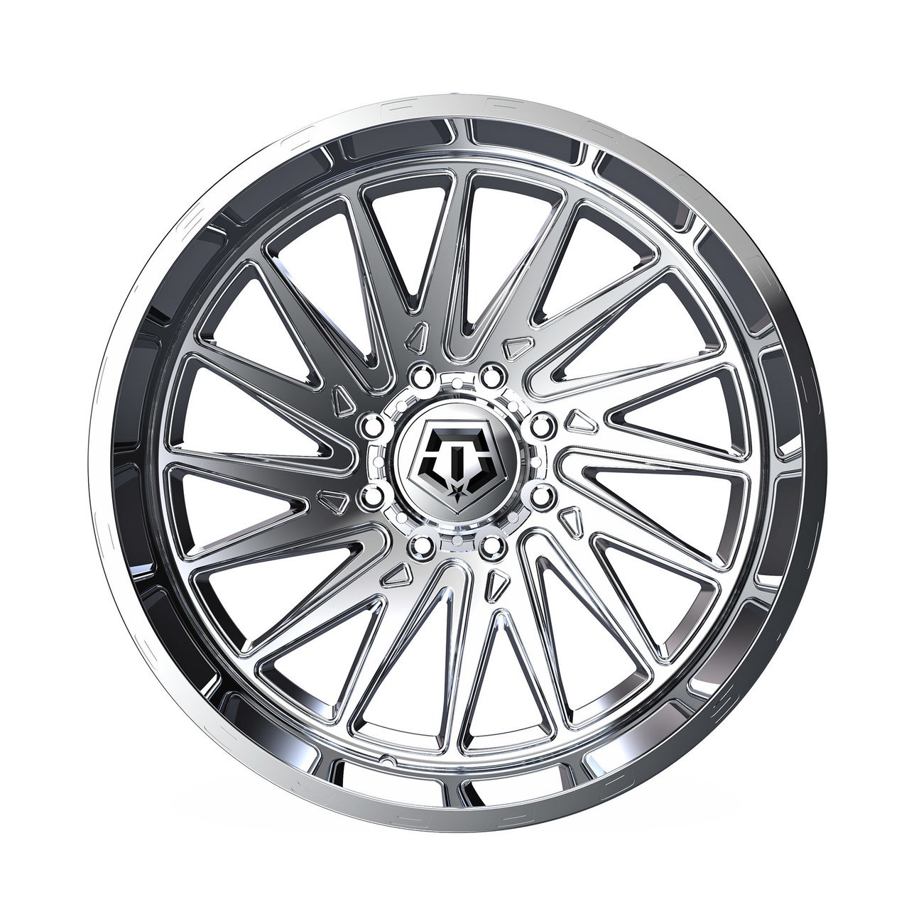 24" TIS 547C Chrome 24x12 Wheel 8x170 -44mm Lifted For Ford F250 F350 Truck Rim