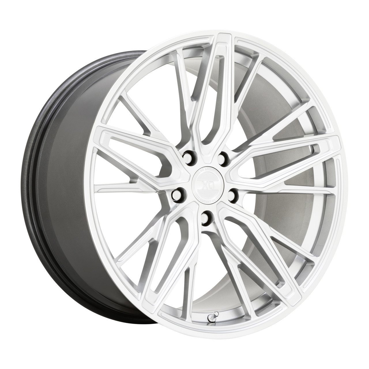 XO Zurich 20x9 5x112 Hyper Silver W/ Mirror Cut Face Wheel 20" 20mm Rim