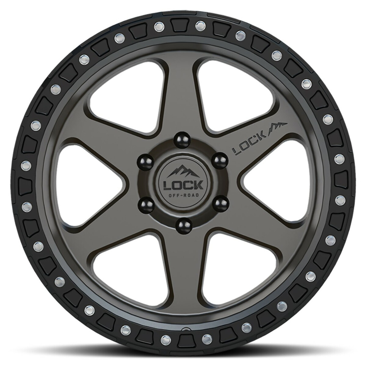 20" Lock Offroad Matte Grey Matte Black Ring Olympus 20x10 5x5 -18mm For Jeep 20" Lock Offroad Matte Grey Matte Black Ring Olympus 20x10 5x5 -18mm For Jeep