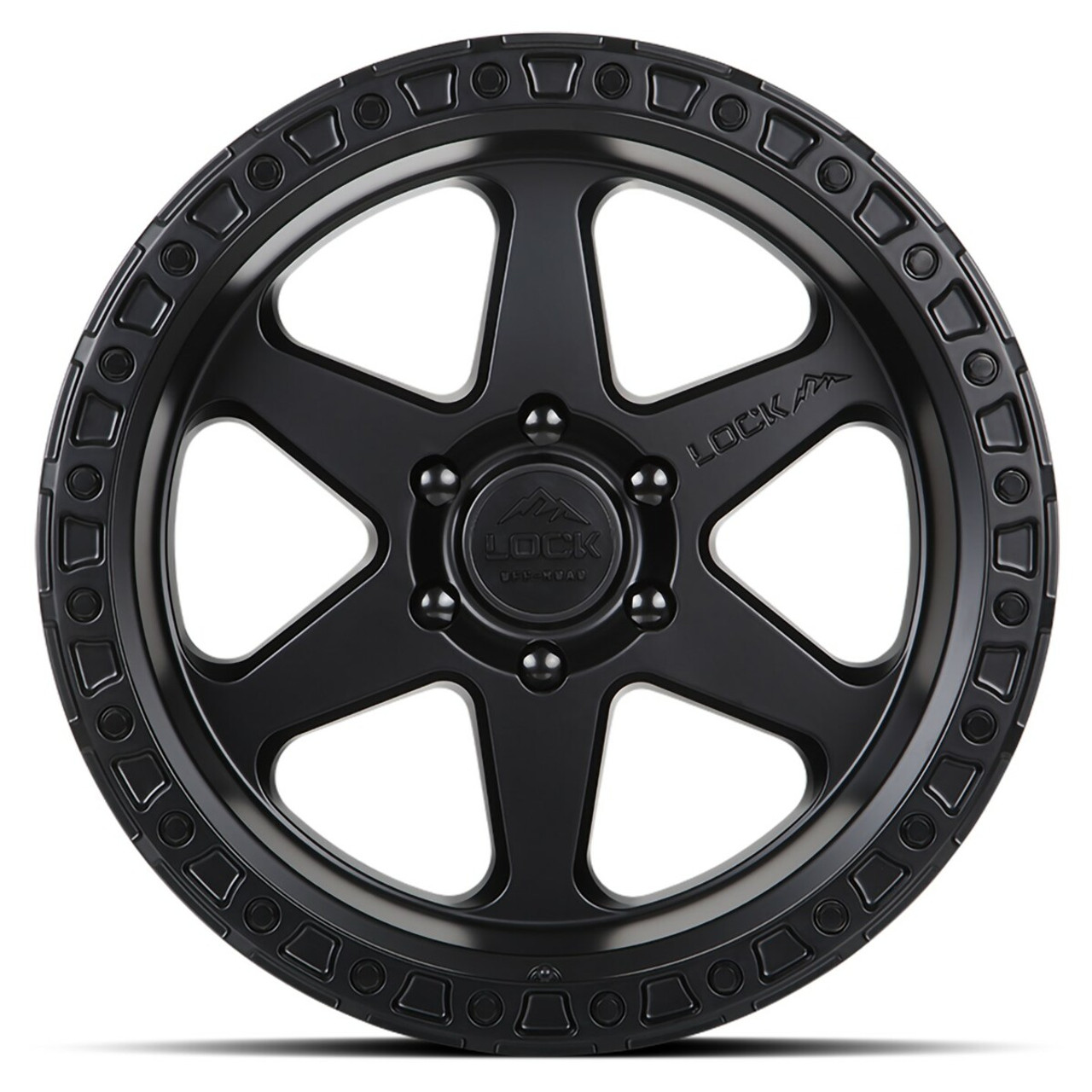 20" Lock Offroad Matte Black Black Ring Olympus 20x9 6x135 0mm For Ford Lincoln