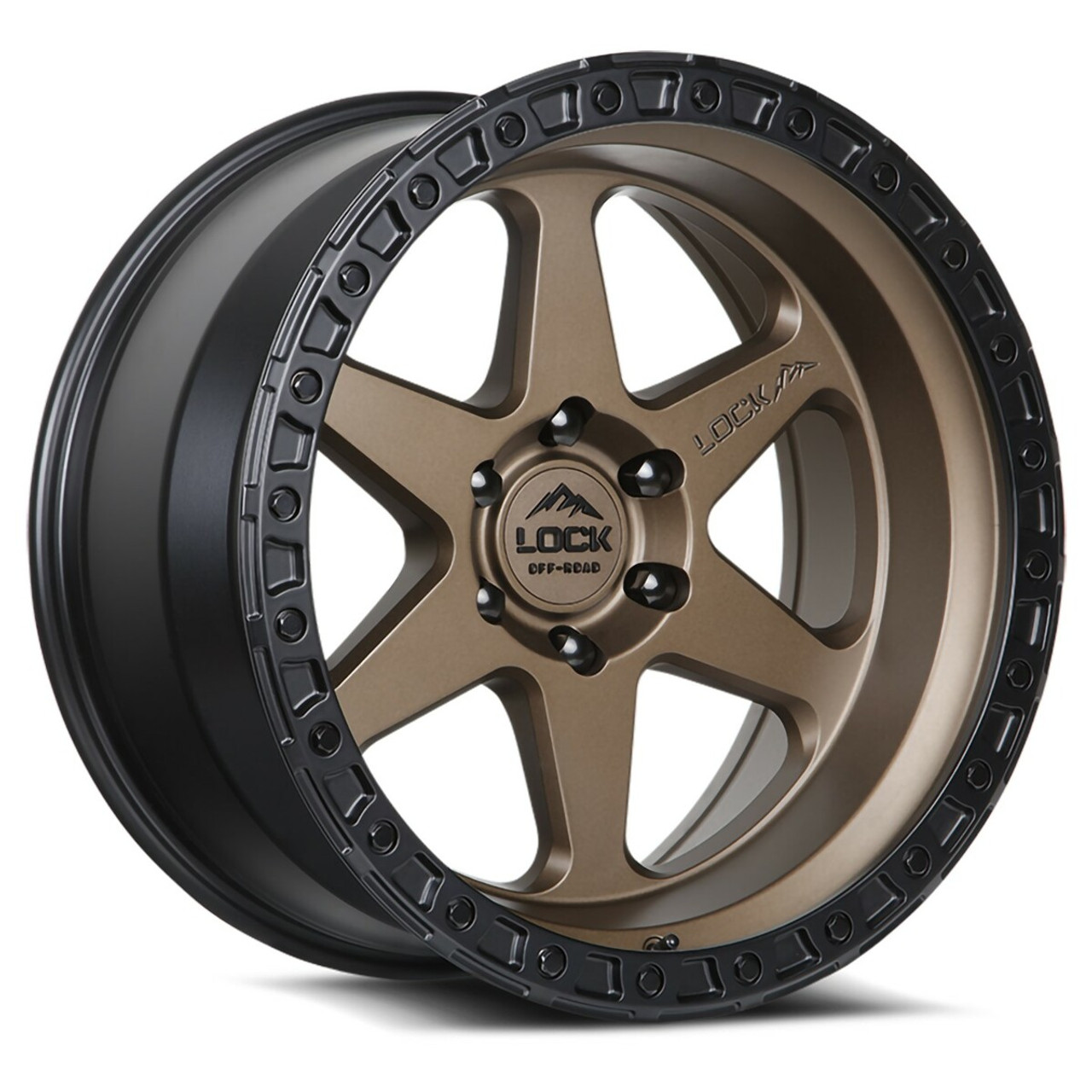 20" Lock Offroad Matte Desert Bronze Matte Black Ring Olympus 20x9 6x5.5 0mm Rim