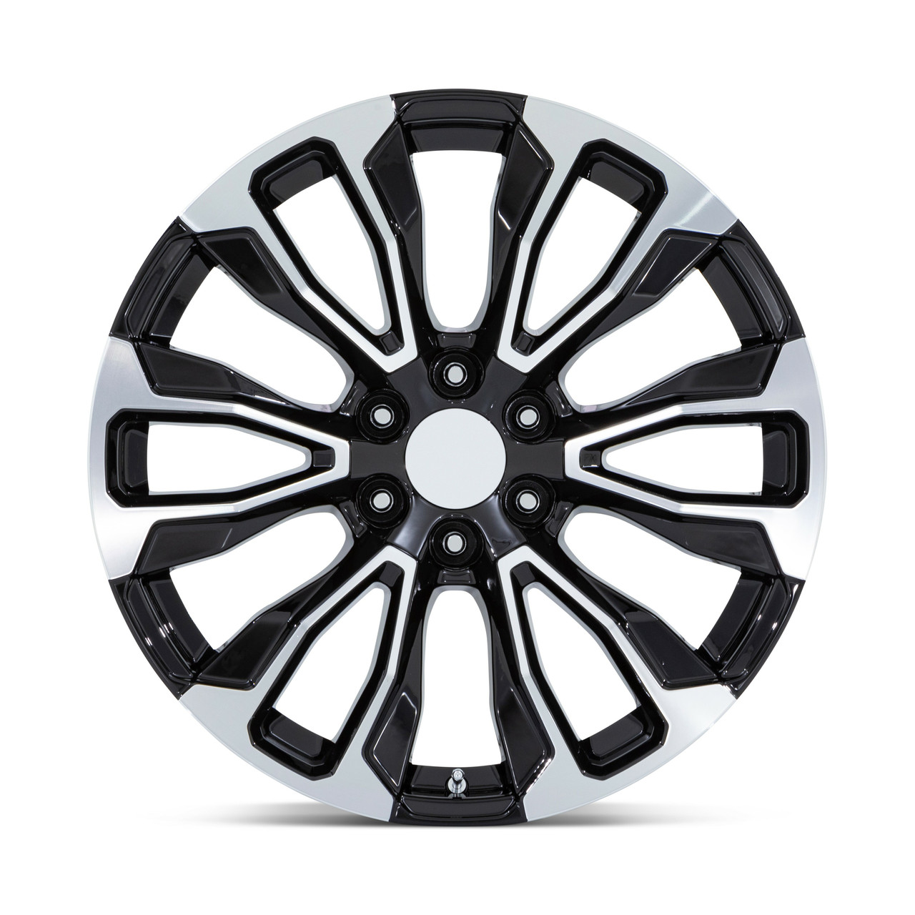 Performance Replicas PR211 24x10 6x5.5 Gloss Black Machined Face Wheel 24" 31mm