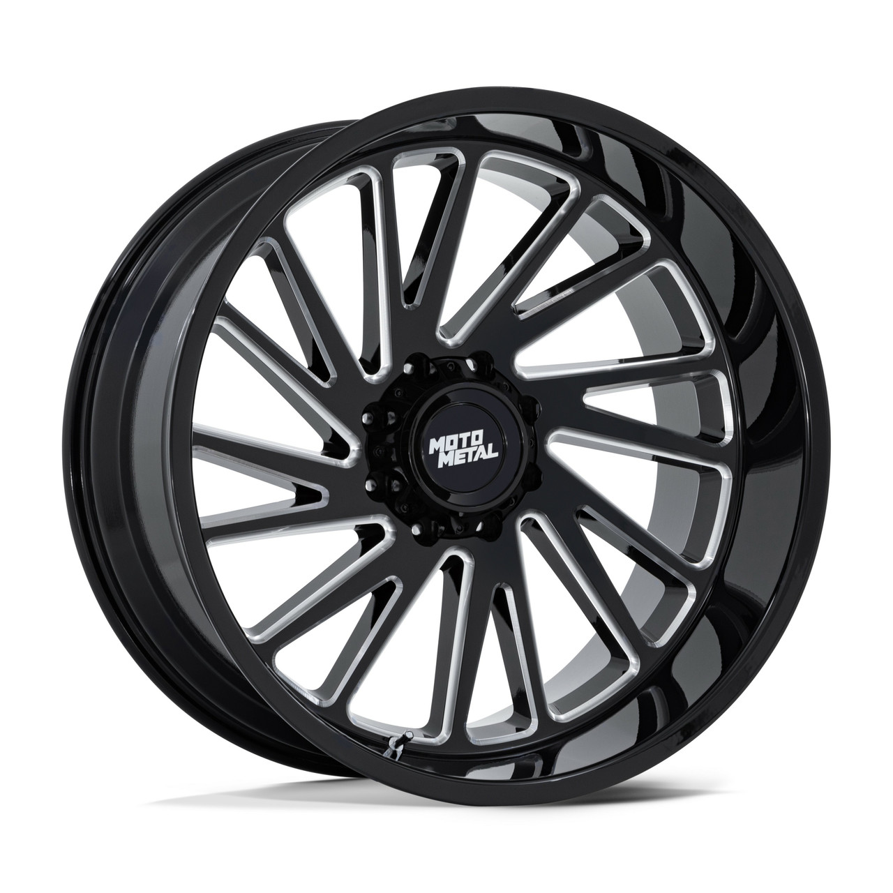 Set 4 Moto Metal MO811 Combat 24x12 8x180 Gloss Black Milled Wheels 24" -44mm