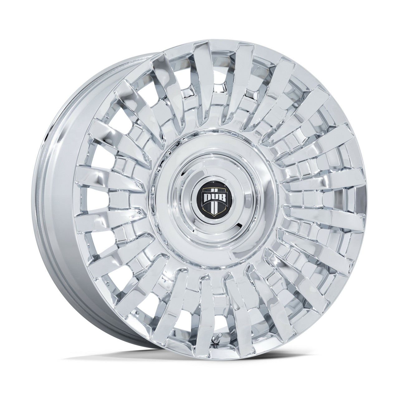 Set 4 DUB DC7272 Honcho 22x9 5x115 5x120 Chrome Wheels 22" 15mm Rims