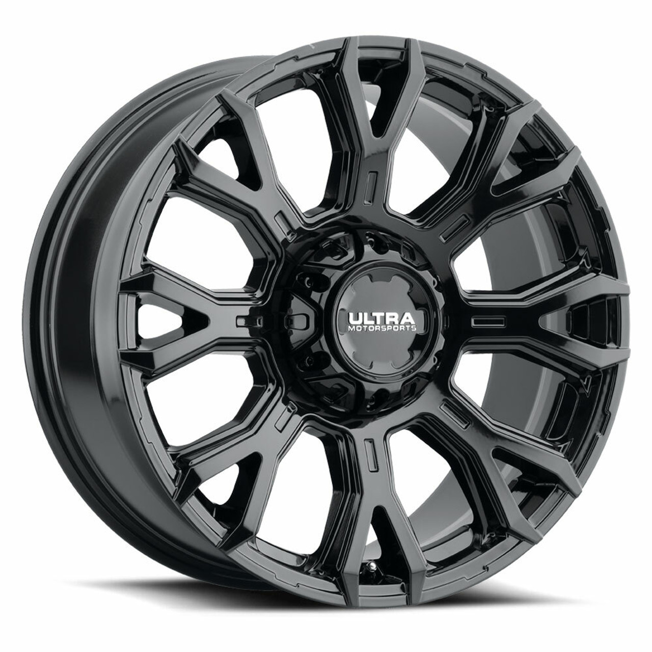 18" Ultra 123BK Scorpion 18x9 6x135 6x5.5 Gloss Black Clear Coat Wheel 18mm Rim