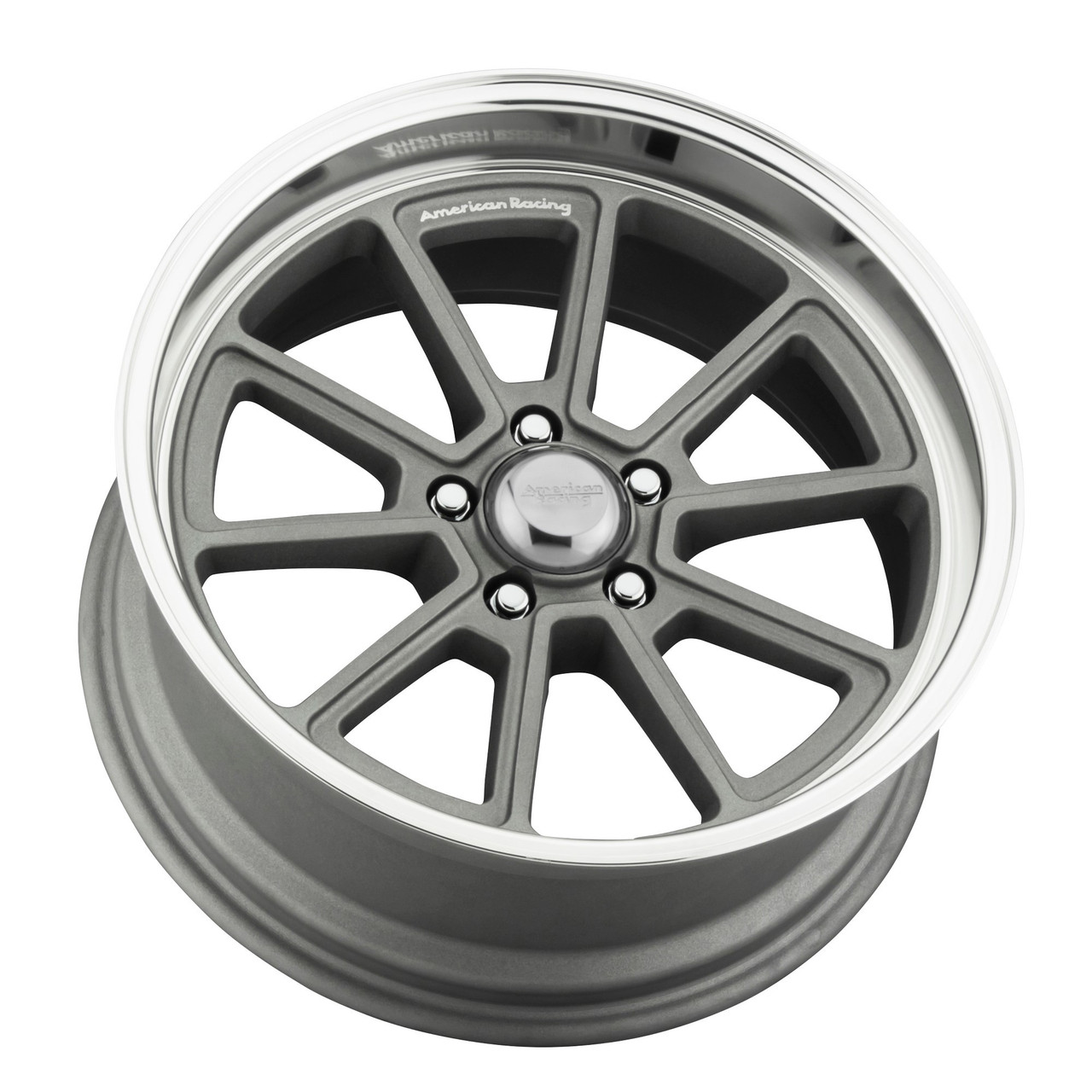 Set 4 American Racing VN510 Draft 18x8 5x4.75 Vintage Silver Wheels 18" 0mm Rims