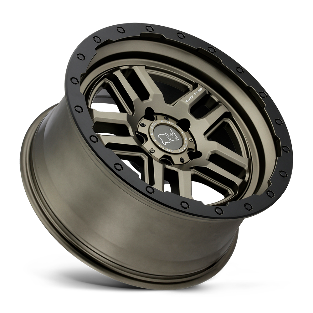 Black Rhino Barstow 20x9.5 6x135 Matte Bronze W  Matte Black Ring Wheel 20" 12mm