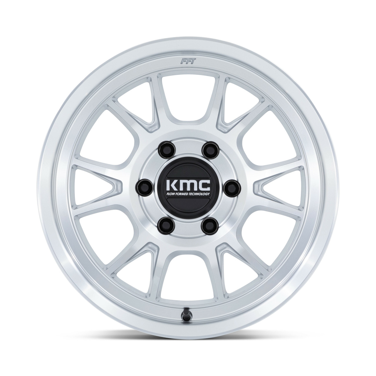 Set 4 KMC KM729 Range 17x8.5 6x135 Silver With Machined Face Wheels 17" 0mm