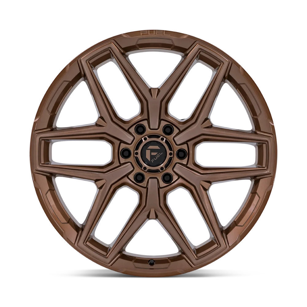 17" Fuel Flux FC854 17x9 5x5 -12mm Platinum Bronze Rim Lifted For Jeep Wrangler