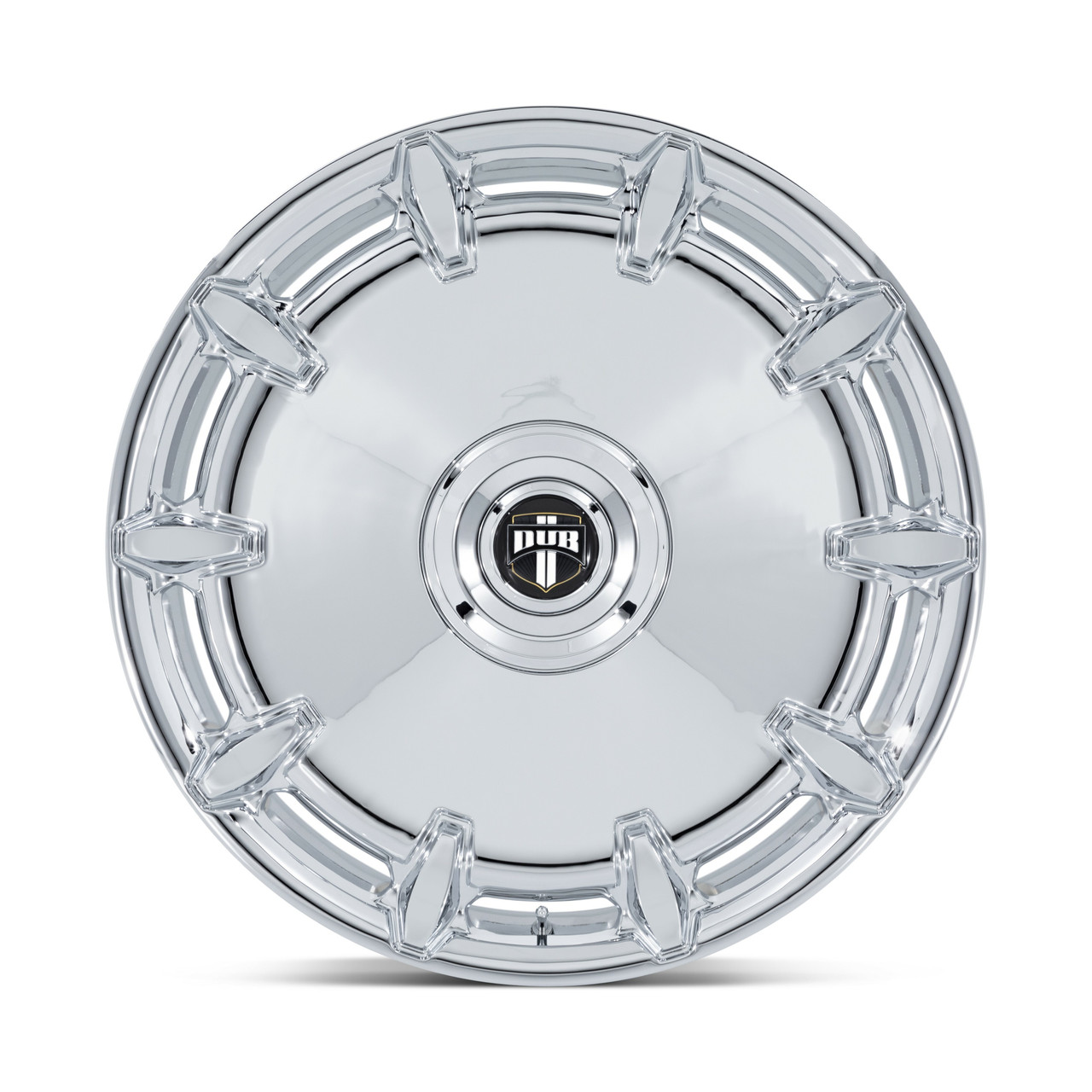 24" DUB DC7271 Cheef 24x10 6x135 6x5.5 30mm Chrome For Ford Chevy GMC Cadillac