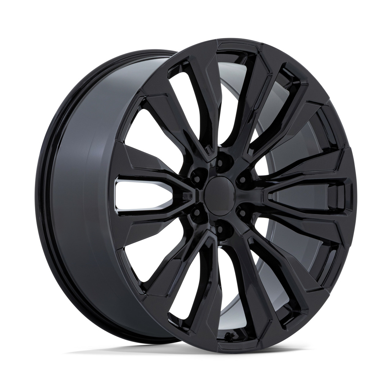 Performance Replicas PR211 22x9 6x5.5 Gloss Black Wheel 22" 28mm For Chevy GMC