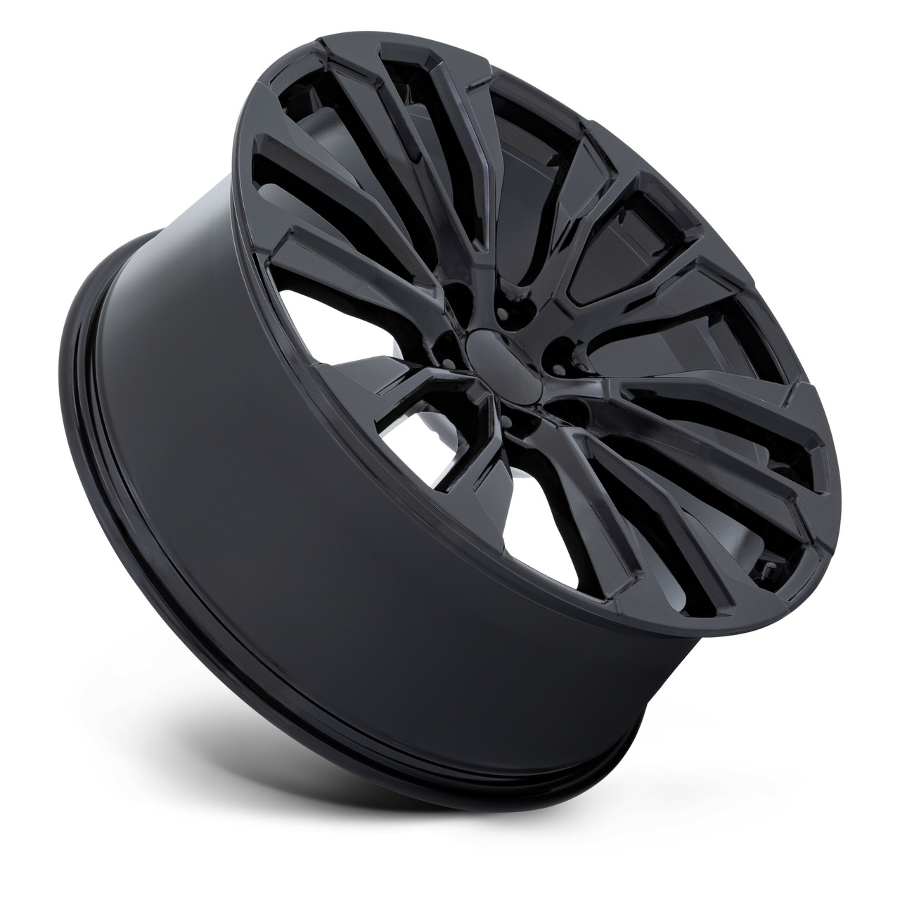 Performance Replicas PR211 22x9 6x5.5 Gloss Black Wheel 22" 28mm For Chevy GMC