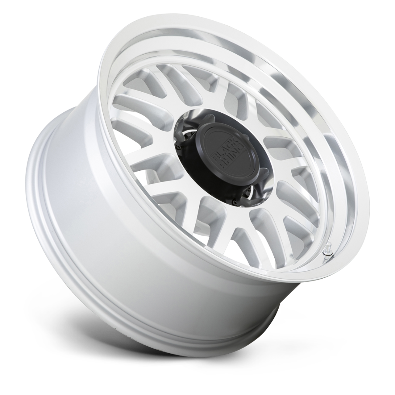 Black Rhino Delta 20x9.5 8x6.5 Gloss Silver Mirror Face & Lip Wheel 20" -18mm