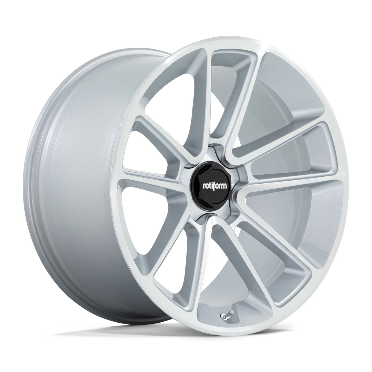 Rotiform  R192 BTL 21x9.5 5x112 Gloss Silver Machined Face Wheel 21" 25mm